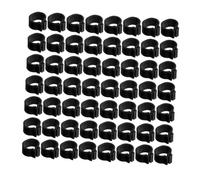 ifundom 100 pièces Anneaux Jambe Pigeon Noir Bagues Identification Pied Oiseau et Légère pour Différencier Espèces