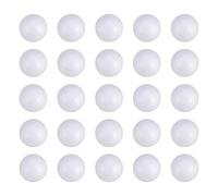 ifundom 100 Pièces en Mousse De Boules Blanc Lisse Ronde Boules Modélisation pour DIY De Mariage Anniversaire Fête De Noël Décorations (4Cm)