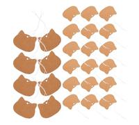 ifundom 100 Pièces Étiquettes de Prix Vierges avec Ficelle, Papier Kraft | Écriture Manuelle, Fixation par Corde Élastique, Format Commerce de Détail, Tons Kaki, Usage Vêtements