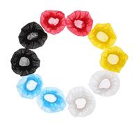 ifundom 100 Pièces Housses de Microphone Jetables pour Micro à Main, | Non-tissé et Élastique, Application Rapide, pour Concerts et Enregistrements