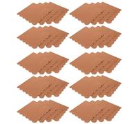 ifundom 100 Pièces Serviettes Papier Kraft Jetables Bord Festonné Serviettes Absorbantes pour Cuisine et Hôtel pour Fêtes Restaurants et Réceptions