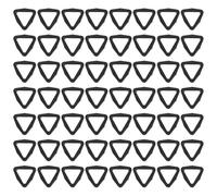 ifundom 100pièces Lot de Boutons Triangulaires Plastique Noir pour Vêtements et Accessoires Surface Brillante Électrolytique Bouton Lisse Anti-effilochage Couture et Fixation Textile