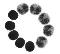 ifundom 10pièces Bonnettes Anti-vent Mousse pour Micro-casque Protections pour Microphone Réduisant le Bruit du Vent Respiration