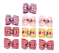 ifundom 10pièces Panier-Cadeau Né avec Épingles à Cheveux Nœud pour Chiot Pinces Crocodiles Et Barrettes Style Coréen