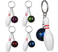 ifundom 10Pièces Porte Bowling Couleurs Aléatoires Pendentif pour Souvenirs Accessoire pour Portefeuilles