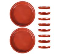 ifundom 10pièces Soucoupes Rondes pour Plantes Pot Assiettes pour Récupérer Eau des Jardinières Plateaux Intérieurs pour Pots De Fleurs