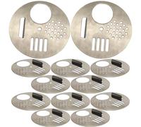 ifundom 12 Pièces Disques Entrée Ronde Acier Inoxydable pour Ruches Valve Échappement pour Abeilles Accessoires Apiculture pour Contrôle et Sécurité des Colonies
