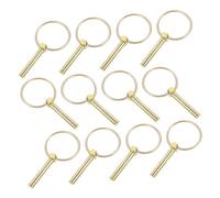 ifundom 12 Pièces Kit Goupilles de Sécurité Galvanisées avec Anneau Broches Résistantes pour Tracteurs Agricoles Remorques et Tondeuses Fixation Sécurisée