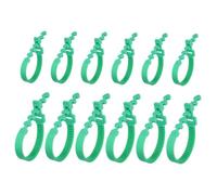 ifundom 12 pièces Liens de Jardin Ajustables Réutilisables pour Support de Plantes et Arbustes Bandes Vertes Solides PE Longueurs et Attaches Résistantes pour Tuteurs et