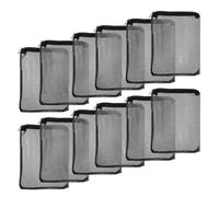 ifundom 12 Pièces Paquet de Filtration Réutilisable pour Aquarium avec Maille Fine en Tissu Noir, Facile à Nettoyer, pour L'entretien des Filtres D'aquarium