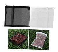 ifundom 12 pièces Sachet Maille Zippé pour Aquarium Filtre Média Blancs Noirs Durable pour Éliminateurs de Phosphate Nitrate