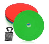 ifundom 12 Pièces Soccer Disc Cones Flat Markers for Agility Training Indoor Outdoor Football Practice Quick Setup for Soccer Drills
