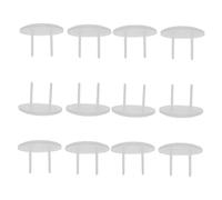 ifundom 12 pièces Transparent Child Outlet Covers Electric Socket Protectors Plastic Plug Caps Fit And Firm Attachment For Home Safety