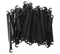 ifundom 120 Pièces Piquets D'irrigation en Plastique Noir | Tube Micro, Surface Texturée et Structure Renforcée, Maintien Stable pour Rangs de Légumes et Vergers
