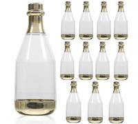 ifundom 12pcs Boîtes à Présents pour Invités en Plastique Or, Bouteilles de Bouteille, Contenant pour Bonbons et Petits Objets, pour Festivals et Fêtes