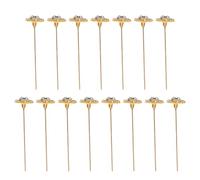 ifundom 15 Pièces Épingles Fleurs Strass Faites Main pour Bouquets Épingle de Sûreté Métal pour Robe Broche Fleur Style Vintage pour Mariage et Occasions Formelles