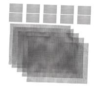 ifundom 15 Pièces Plant Pot Hole Mesh Mat Rectangular Planter Mesh Pad for Flower Pot Bottom Net Enhancing Drainage and Root Ventilation for Indoor Outdoor Use