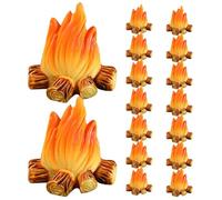 ifundom 16 pièces Miniature Résine Décoration Mini Feu Réaliste pour Jardin Pot de Fleurs DIY Artisanat Accessoire Décoratif