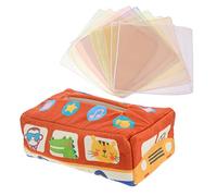 ifundom 1ensemble Jouet Éducatif Pour Garçon Fille Boîte à Mouchoirs Sensorielle Avec Animaux Colorés Pour Développement Auditif Et Moteur Des Tout-petits Complet Avec Foulards