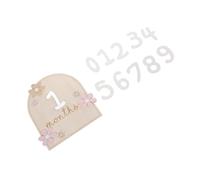 ifundom 1ensemble Panneau De Jalons Bois Pour Garçon Fille Carte Annonce Mensuelle Nés Accessoire Photo Personnalisé Pour Immortaliser Chaque Étape De Croissance