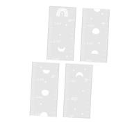 ifundom 1ensemble Sticker Mural De Miroir Pour Garçon Fille Décoration Murale Pratique Et Pour Chambre Garçon Fille Autocollant De Mesure De Hauteur Amovible Et Sécurisé