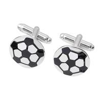 ifundom 1paire Boutons de Manchette Football Cuivre Créatifs Épingles de Manchette pour Chemise Homme Accessoire Business et Esthétique Cadeau pour Passionnés de Foot