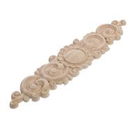 ifundom 1pièce Applique Bois Sculpté Verticale Élégante pour Décoration Maison Ornement Mural Classique Bois Naturel Finition Polie sans Bavure Style Européen Raffiné pour Mobilier