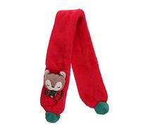 ifundom 1pièce Écharpe Garçon Fille Douce Et Chaleureuse Avec Motif Renards Pour Noël Écharpe Tour De Cou Pour Garçon Fille Accessoire Festif Et Pratique Pour Hiver