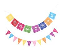 ifundom 2 ensembles Décoration Fête Mexicaine Pinata Bannière Suspendue Feutre Non Tissé Ornement pour Anniversaire Extérieur et Jardin Lot
