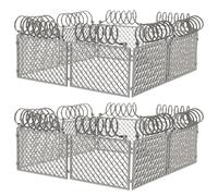 ifundom 2 Ensembles Miniature Plastic Fence for DIY War and Farm Scene Play Safety Guardrail for Building Block Accessories