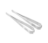 ifundom 2 Ensembles Pince à Épiler Inox Haute Précision Pince Brucelle Fine à Bout Large Antidérapante avec Boîte Transparente Outil Précis pour Poils du Visage et Sourcils