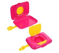 ifundom 2 Pièces Boite à essuyer porte-lingettes bébé étui à lingettes humides boite lingette bebe boite pour lingettes bebe distributeur de lingettes bébé voyage essuyer les cas pp