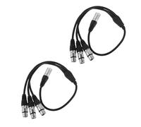 ifundom 2 Pièces Câble Splitter Xlr Adaptateur Microphone vers Cordon Audio Équilibré Connexion Fiable pour Studio et Scène
