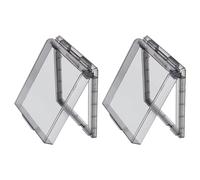 ifundom 2 Pièces Cache-interrupteur Autocollant, Couvercle de Boîte D'interrupteur Étanche Abs Transparent, Modèle 86-type, Double Interrupteur, pour Interrupteurs Muraux Intérieurs
