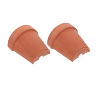 ifundom 2 Pièces Cachez la Maison du Trou cachette Lampe chauffante pour Tortue Chaleur Peaux de Poisson pour Aquarium Plate-Forme Rampante pour Animaux de Compagnie Argile