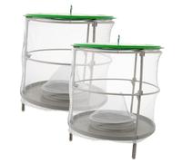 ifundom 2 Pièces Cage De Mouches à L'épreuve des Étanches Pièges Insecte Guêpe Filets Fenêtre Receveurs Depuis Capteur De Mouches De Plein Air Cage Attrape Mouche Suspendue Plastique