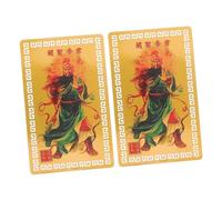 ifundom 2 Pièces Cartes Amulette Chinoises Alliage Aluminium-magnésium Tai pour Protection et Chance Feng Shui à Collectionner Cartes Augure Traditionnelles du Nouvel an Chinois