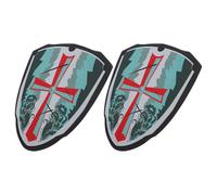 ifundom 2 Pièces Children's EVA Shield for Lightweight Knight Viking Role Play Toy Safe Decorative Pretend Play Shield for Party Dress Up and Halloween