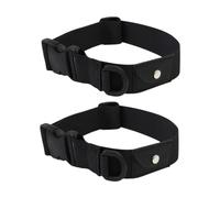 ifundom 2 pièces Collier pour Chien Réglable Haute Résistance Confortable avec Anneau D pour Attache Sécurisée Collier de Repérage pour Animaux Extérieur Lot de Noir