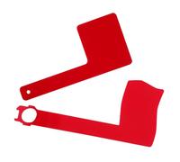 ifundom 2 Pièces Drapeau de Boîte Aux Lettres Rotatif Acrylique Rouge Indicateur de Courrier Facile à Ajuster Accessoires Extérieurs Résistants Aux Intempéries pour Brique Rechange