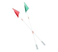 ifundom 2 Pièces Drapeau de Sécurité pour Vélo avec Mât de Accessoire de Visibilité pour Bicyclettes Remorques et Scooters