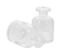 ifundom 2 pièces Flacon Diffuseur Arômes Verre Design Cylindrique Moderne Bouteille Vide pour Huiles Essentielles Compact et Robuste pour Bureau et Maison Lot