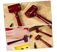 ifundom 2 pièces Gavel Bois Finement Marteau de Juge Pratique et Accessoire Costume pour Fête Set pour Collègues et