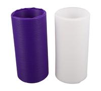 ifundom 2 Pièces Lot de 2 Tunnels Accordéon Extensibles pour Petits Animaux, Plastique Blanc et Violet, Tunnel de Cachette Interactif pour Hamsters, Gerbilles et Cochons d'Inde, Modulable