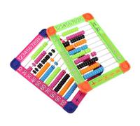 ifundom 2 pièces Lot de Bouliers Arithmétiques Plastique avec Base Éducatif pour Garçon Fille Apprentissage du Calcul et Développement Cognitif Jeu Éveil pour Ans et Couleur Aléatoire