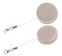 ifundom 2 pièces Nettoyant Écran Téléphone Portable Petit Nettoyeur Silicone Anti-traces Pratique Rayures pour Écran Mobile Lot Rose et Kaki