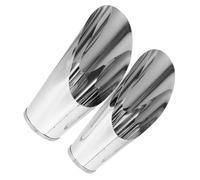 ifundom 2 Pièces Pelle à Terreau Acier Inoxydable pour Bonsaï et Succulentes Outil Ergonomique pour Creuser et Transplanter Seau Cylindrique Pratique pour Jardinage Extérieur