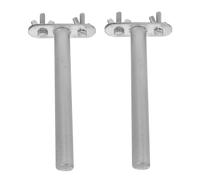 ifundom 2 pièces Perchoirs Inoxydables pour Oiseaux Barre de Meulage pour Bec et Griffes Support Exercice pour Perruches Calopsittes Conures Afrique Plateforme et Sécurisée