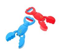 ifundom 2 Pièces Plage pour Garçon Fille Griffe de Homard Plastique Rouge et Bleu Digger de Sable pour Activités Extérieur pour Jeux Été Au Bord Mer Sable