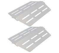 ifundom 2 pièces Plaques Chauffantes Acier Inoxydable pour Barbecue Gaz Diffuseur de Chaleur Résistant et Portable Accessoires BBQ Durables et Faciles à Nettoyer de Rechange pour Cuisson